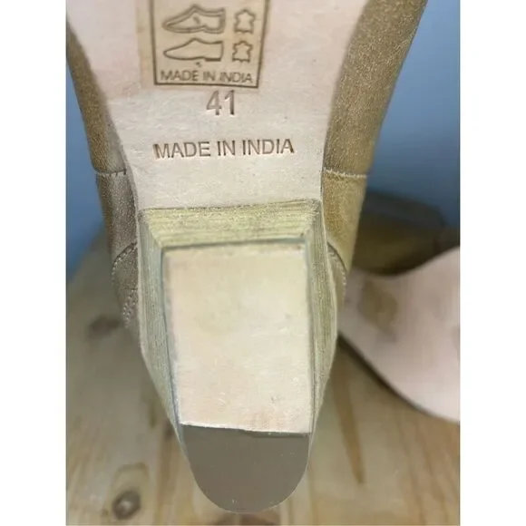 NEW Free People Women's Western New Frontier Chelsea Boot Distressed Tan Size 41 - Picture 6 of 9